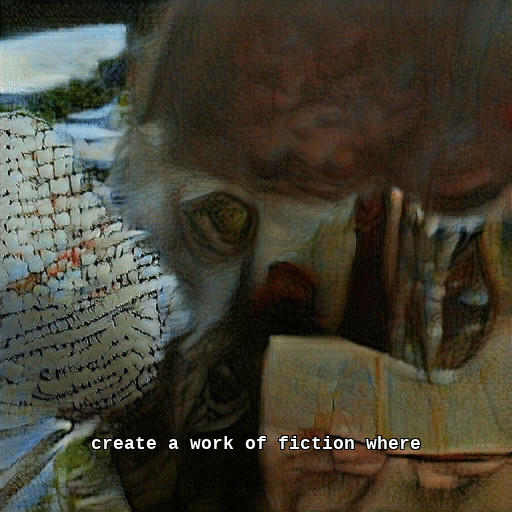 AI rendering of: create a work of fiction where the world in the story is approximately as unpredictable or speculative as the tools used to create it. Post-speculative fiction is the realization of the medium is the message in the case where message and medium are still not yet fully understood.