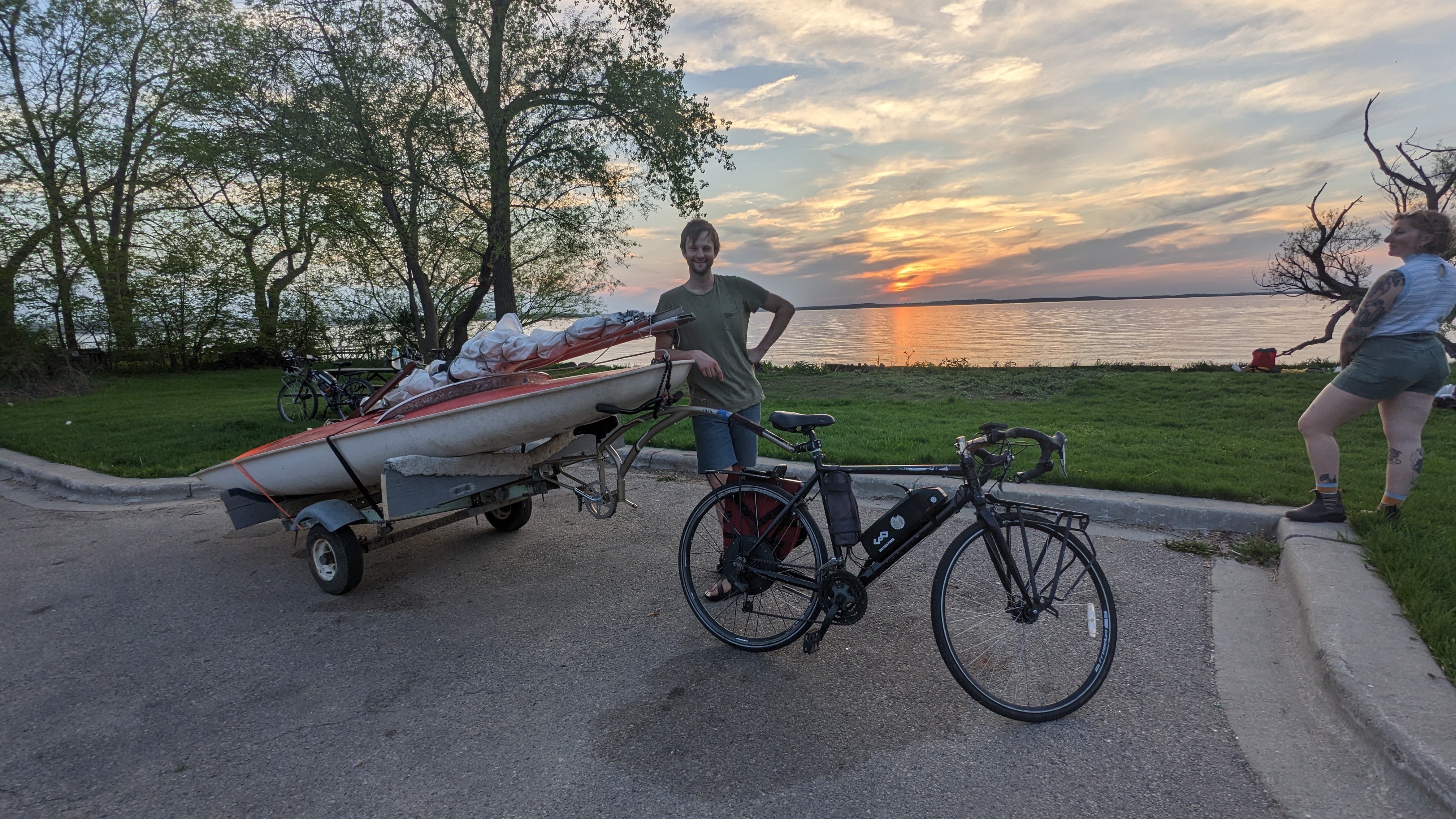 A Bicycle Sailboat Trailer